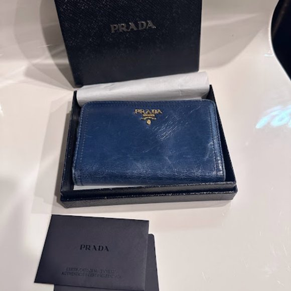 Prada Wallet Blue - Picture 1 of 5